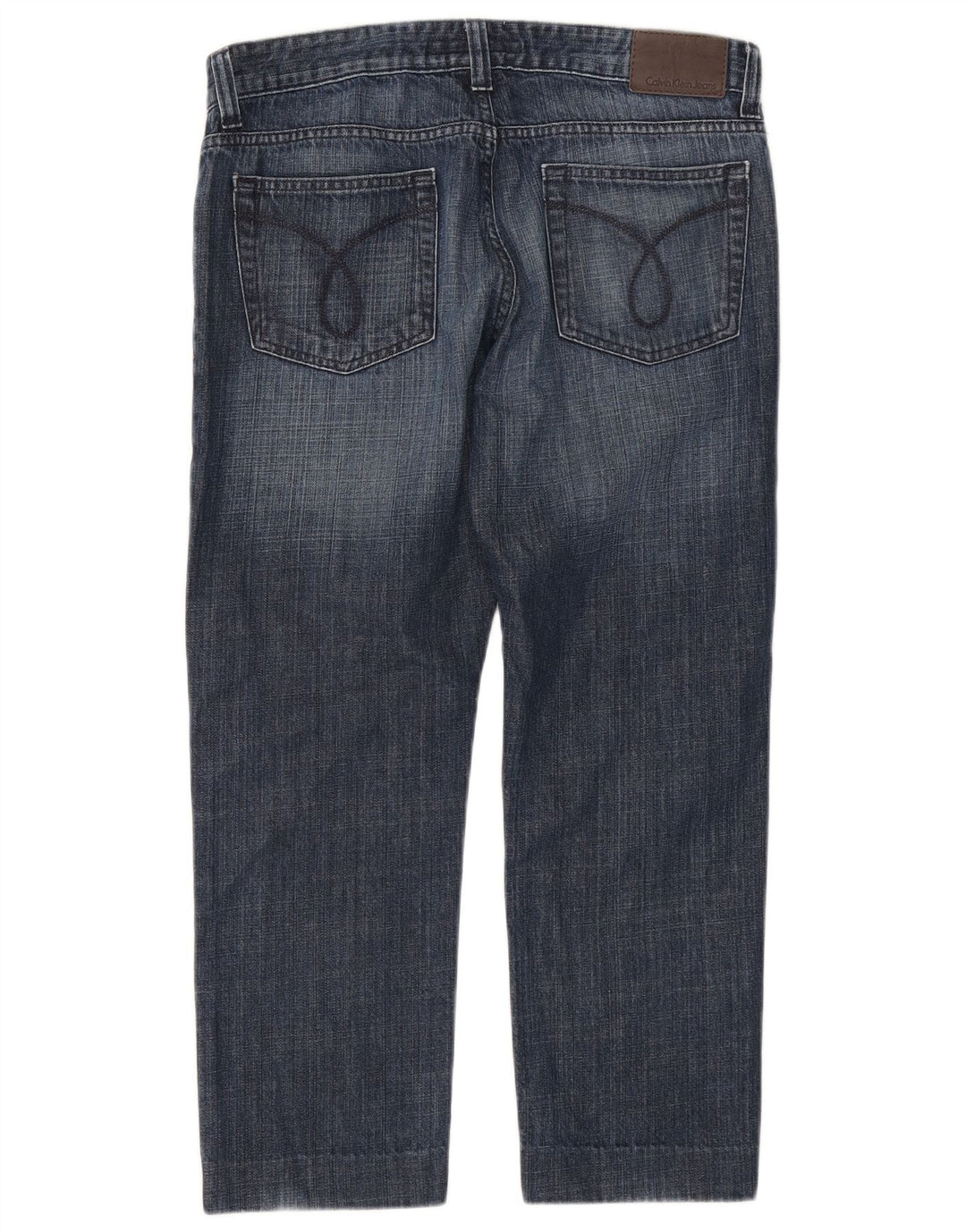 Damskie jeansy CALVIN KLEIN Crop Skinny W33 L26 Niebieskie