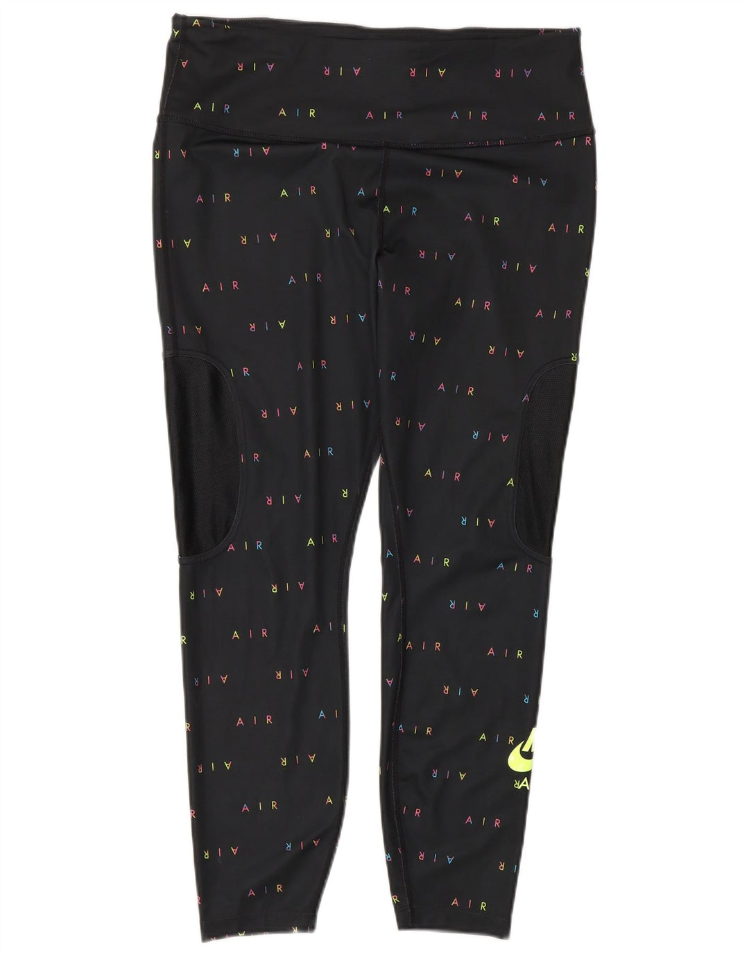 Damskie legginsy NIKE Dri Fit Crop Graphic UK 14, duże, czarne