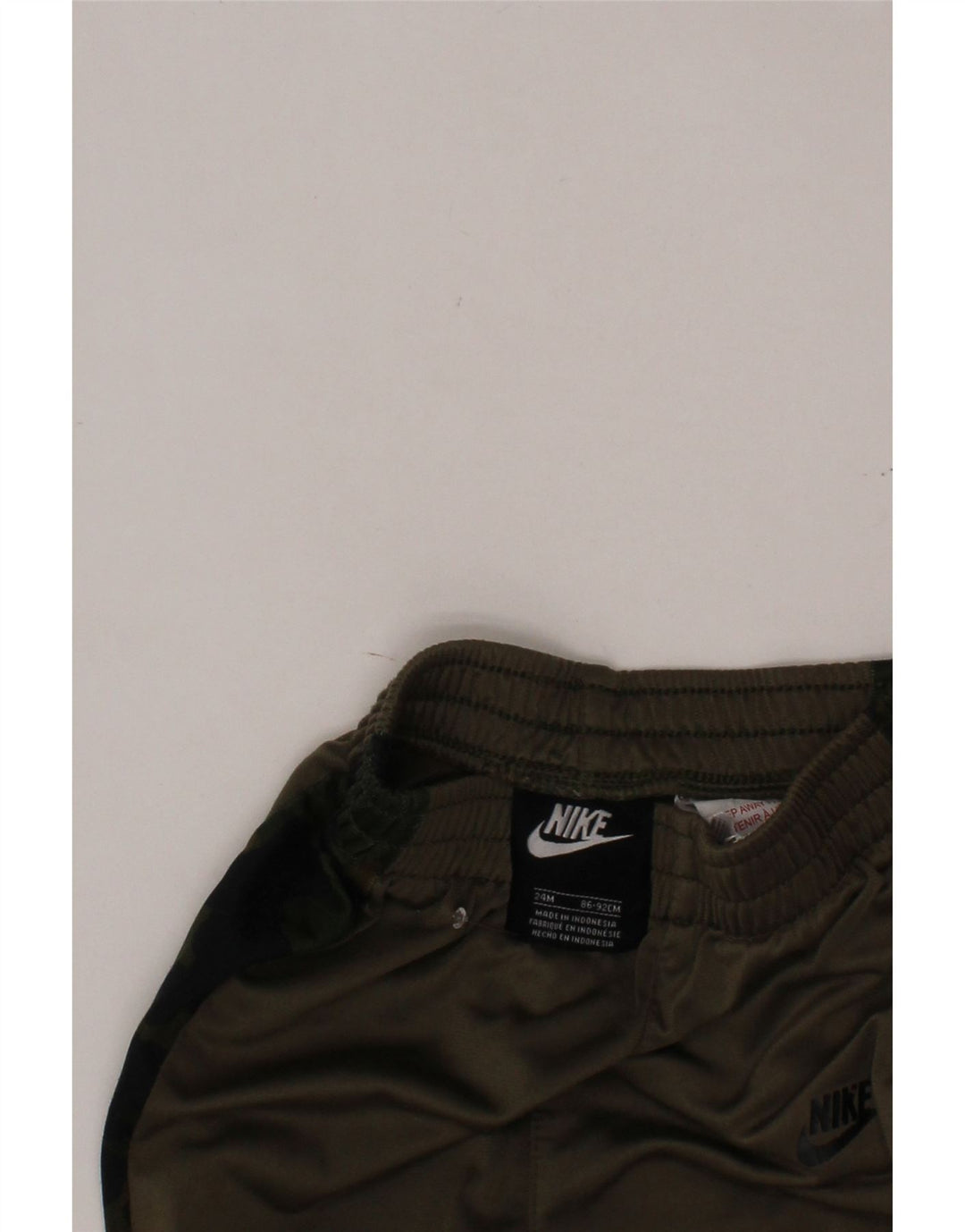 Spodnie dresowe NIKE Baby Boys Joggers 18-24 miesięcy Khaki, kamuflaż