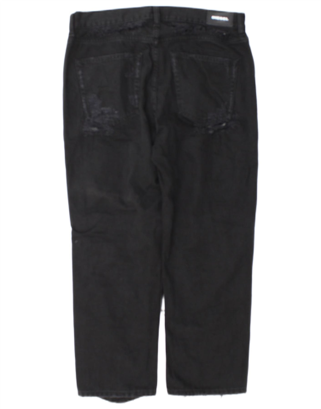 Diesel Damskie Aryel Distressed Regular Straight Jeans W29 L25 Czarny Klasyczny