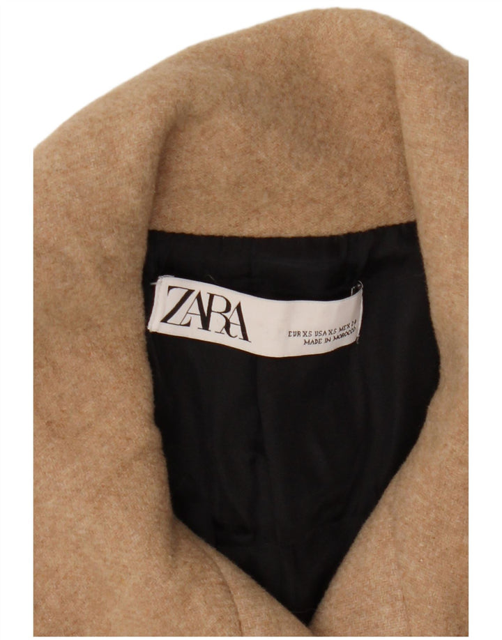Płaszcz damski Zara o luźnym kroju UK 6 XS, beżowy