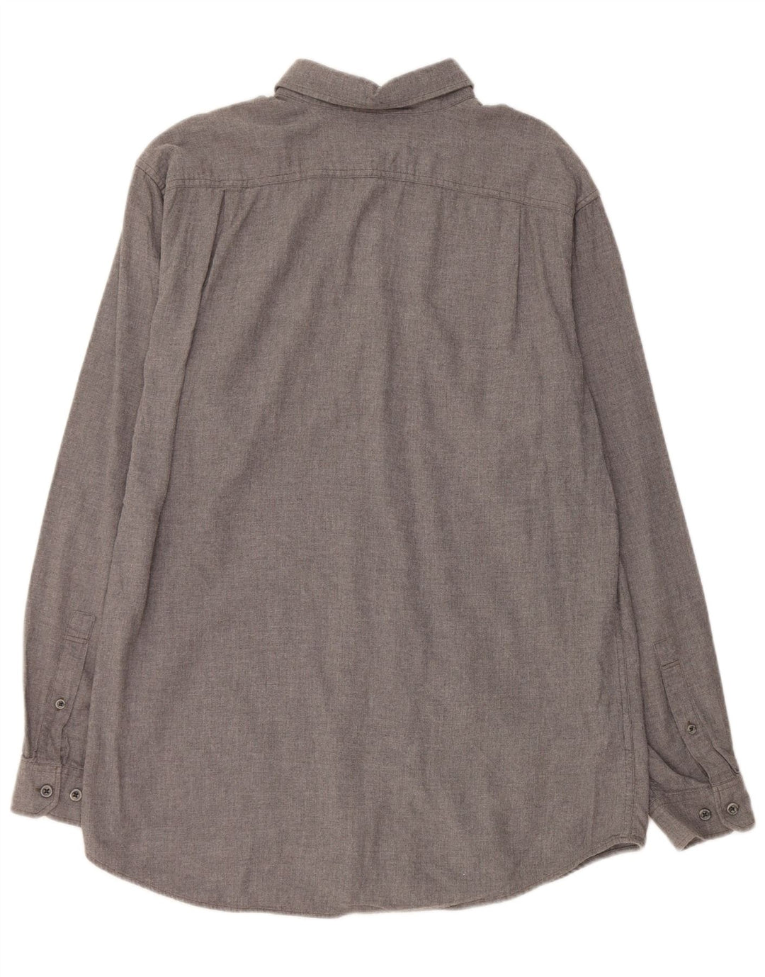 EDDIE BAUER Męska wysoka koszula flanelowa o klasycznym kroju, duża, szara, bawełniana