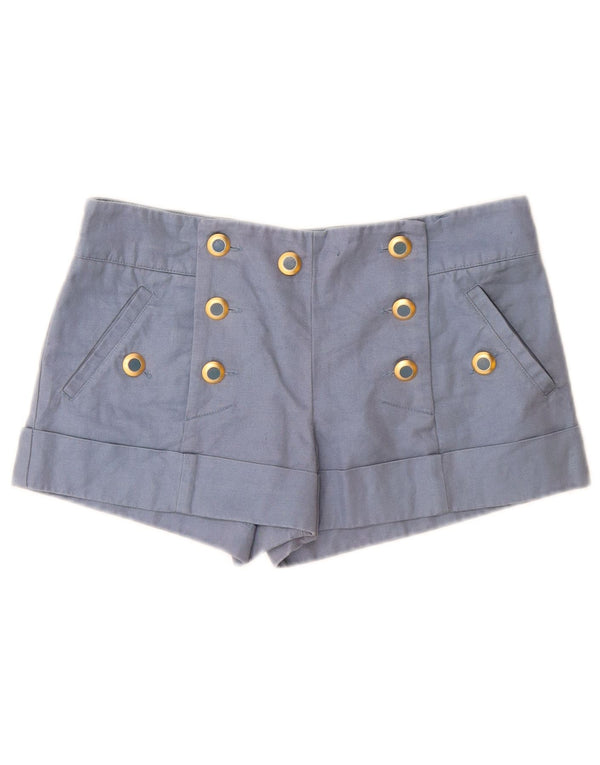 Topshop Damskie spodnie z niskim stanem UK 10 Small W30 Niebieska wiskoza