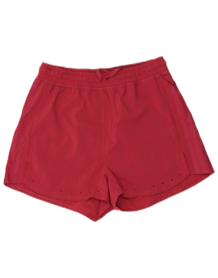 Damskie spodenki sportowe Adidas UK 10, małe, różowe, poliestrowe