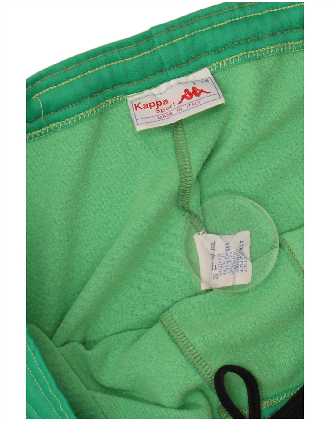 Męskie spodnie dresowe Kappa IT 46 Small Green Polyester