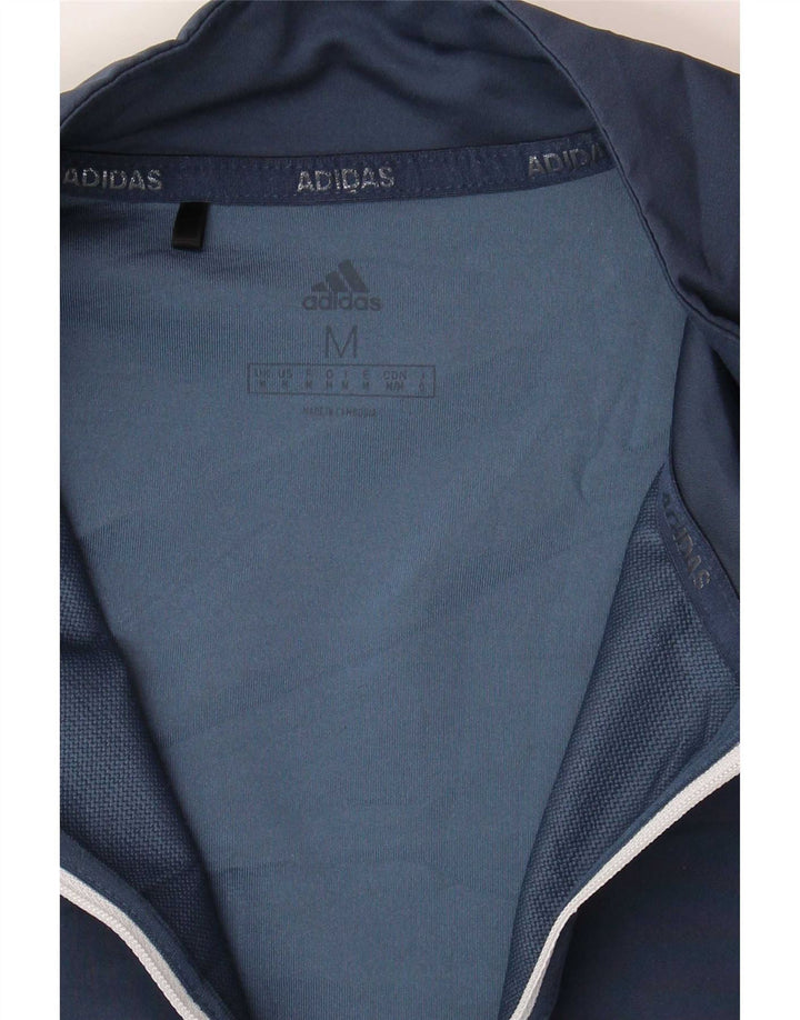 Męski dres Adidas z grafiką, top średni granatowy, blok kolorów