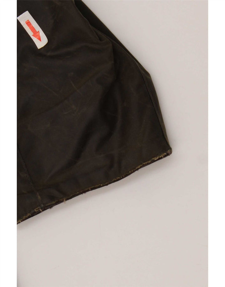 Męska kurtka Barbour z woskowanej bawełny UK 38, średnia bawełna khaki