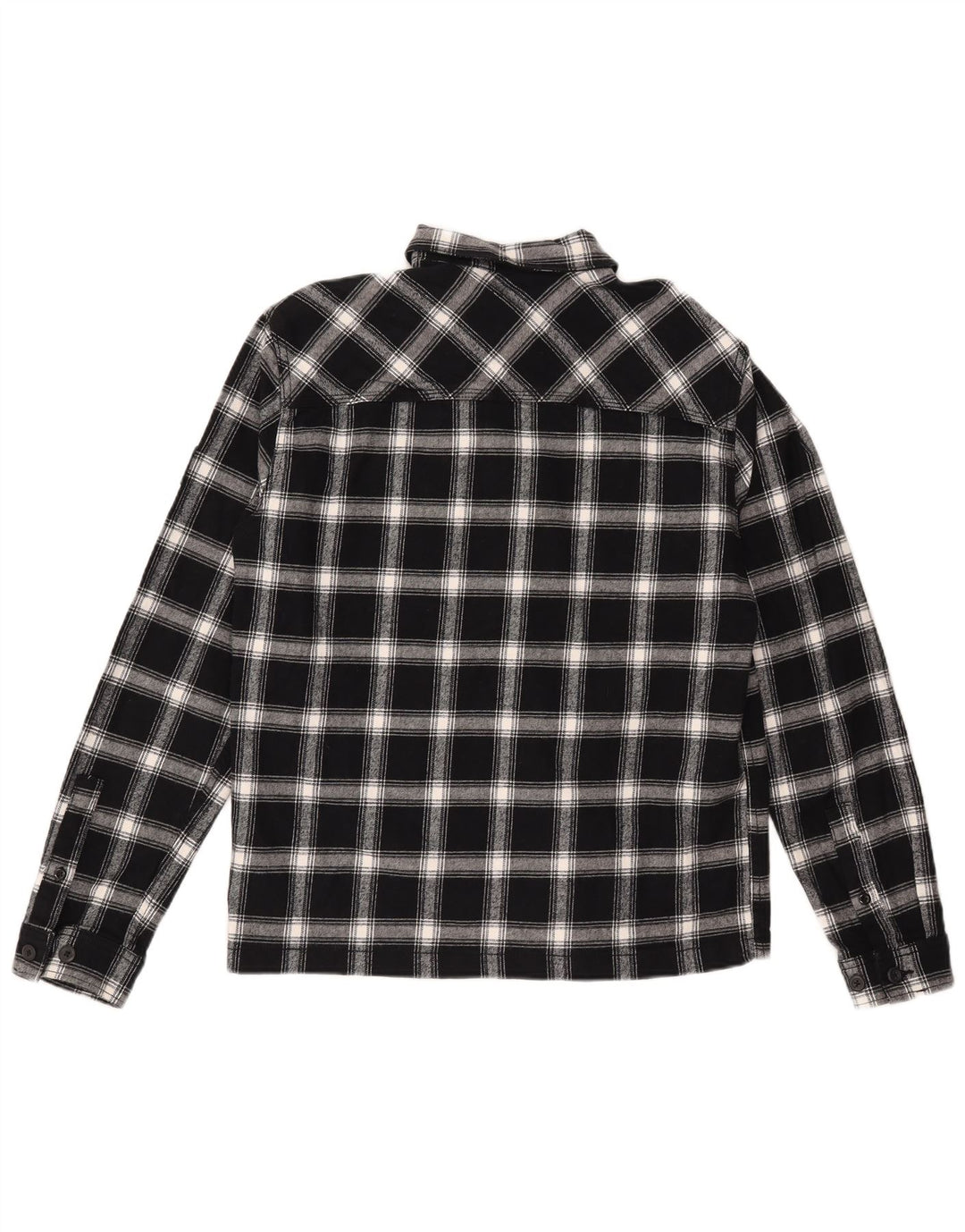 Koszula flanelowa męska Jack & Jones Comfort Fit, bawełniana w średnią czarną kratkę