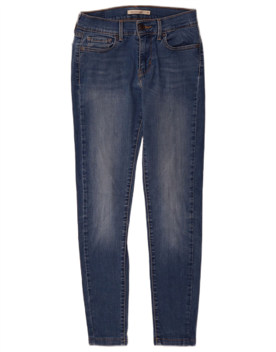 Damskie jeansy Levi's 710 Super Skinny W27 L28 Niebieskie