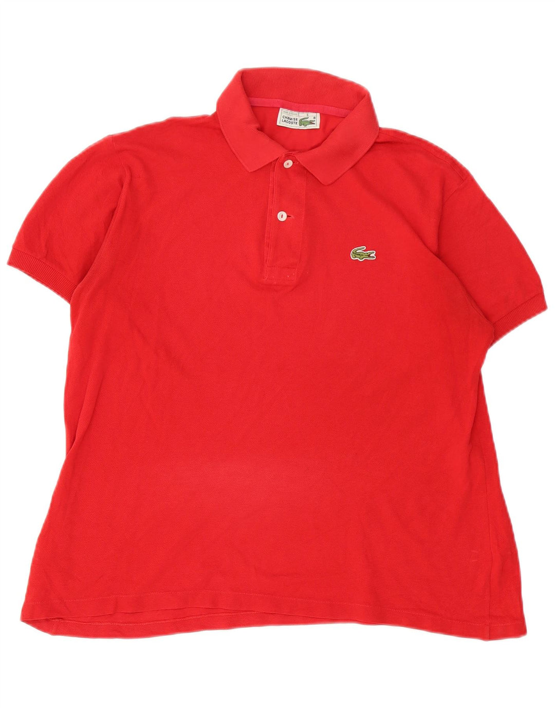 Męska koszulka polo Lacoste, rozmiar 5, duża, czerwona, bawełniana