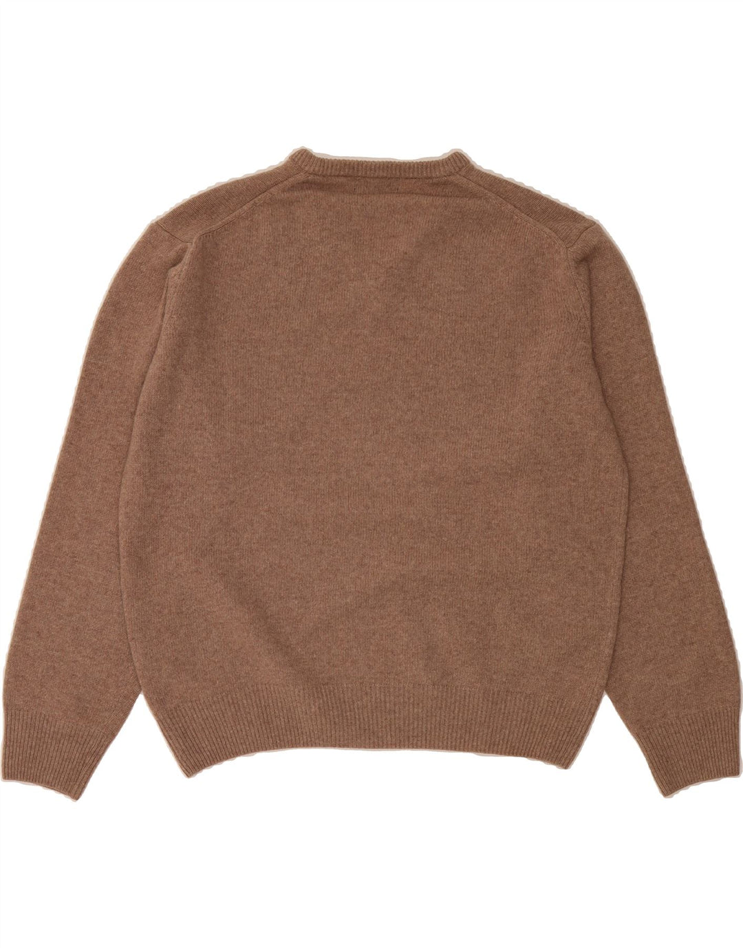 KAPPA Mens V-Neck Jumper Sweater Large Brown Lambswool Vintage Kappa and Second-Hand Kappa from Messina Hembry 