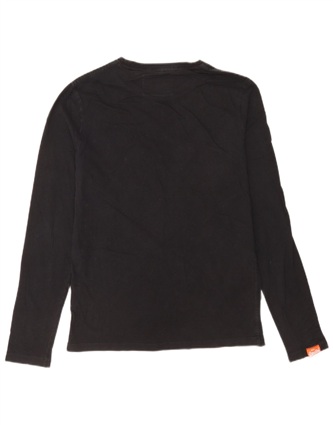 Męski top Superdry z długim rękawem, średni czarny, bawełniany