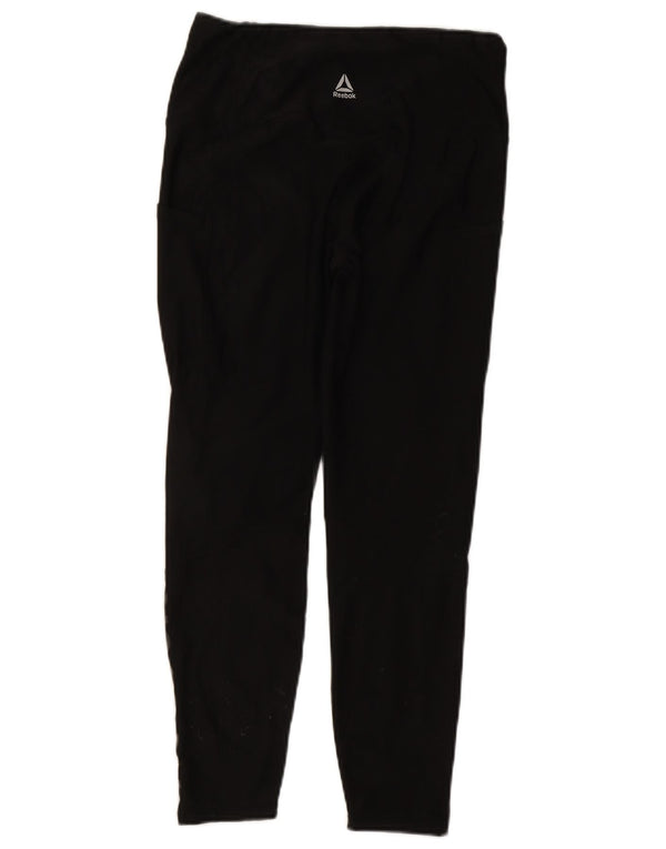 Damskie legginsy Reebok Graphic UK 12, średnie czarne