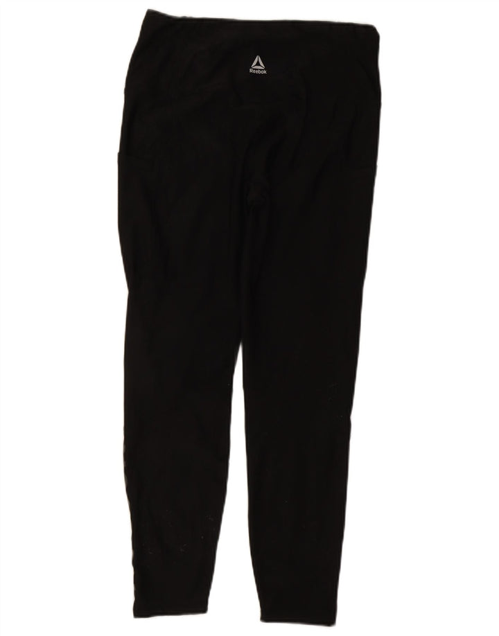 Damskie legginsy Reebok Graphic UK 12, średnie czarne