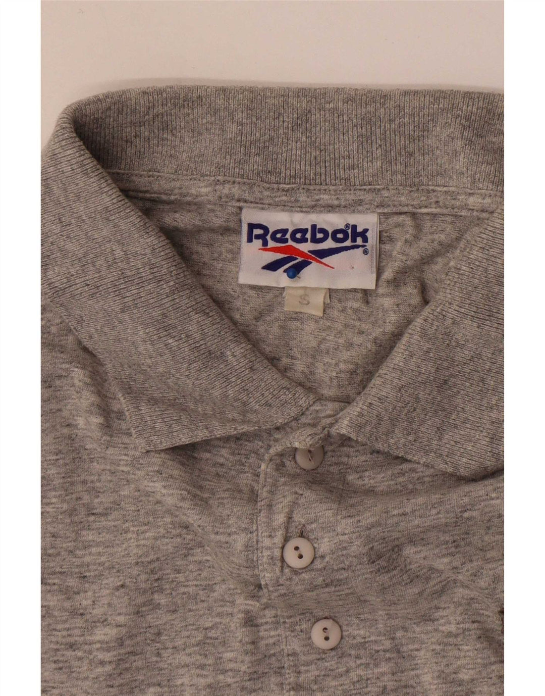 Męska koszulka polo Reebok, mała, szara, nakrapiana