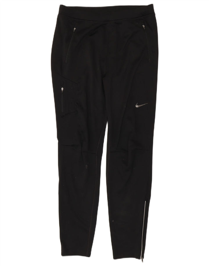 Damskie spodnie dresowe Nike UK 14, duże, czarne, poliestrowe