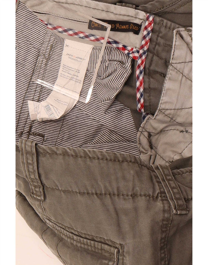 Męskie spodnie cargo Jack & Jones Joggers W33 L34 Szara bawełna