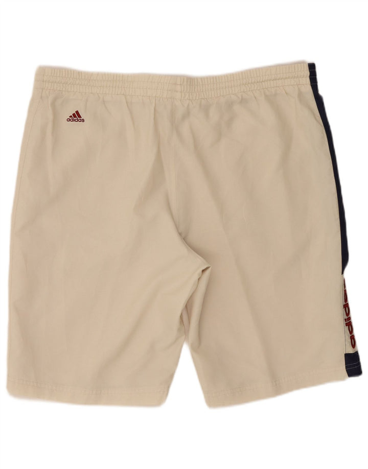 Męskie spodenki sportowe adidas Graphic XL w kolorze beżowym z poliestru