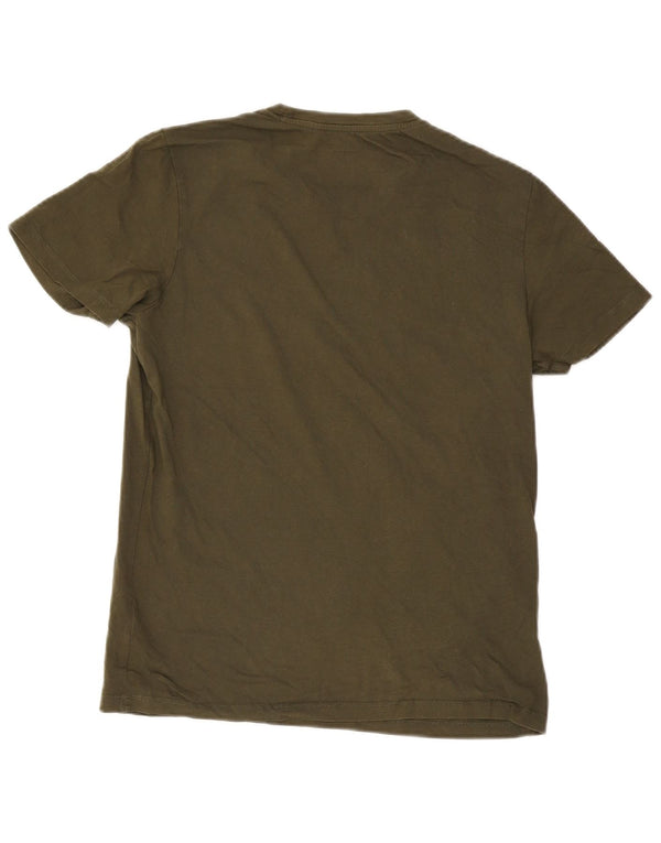 Męska koszulka z grafiką Jack & Jones, średnia, bawełniana khaki