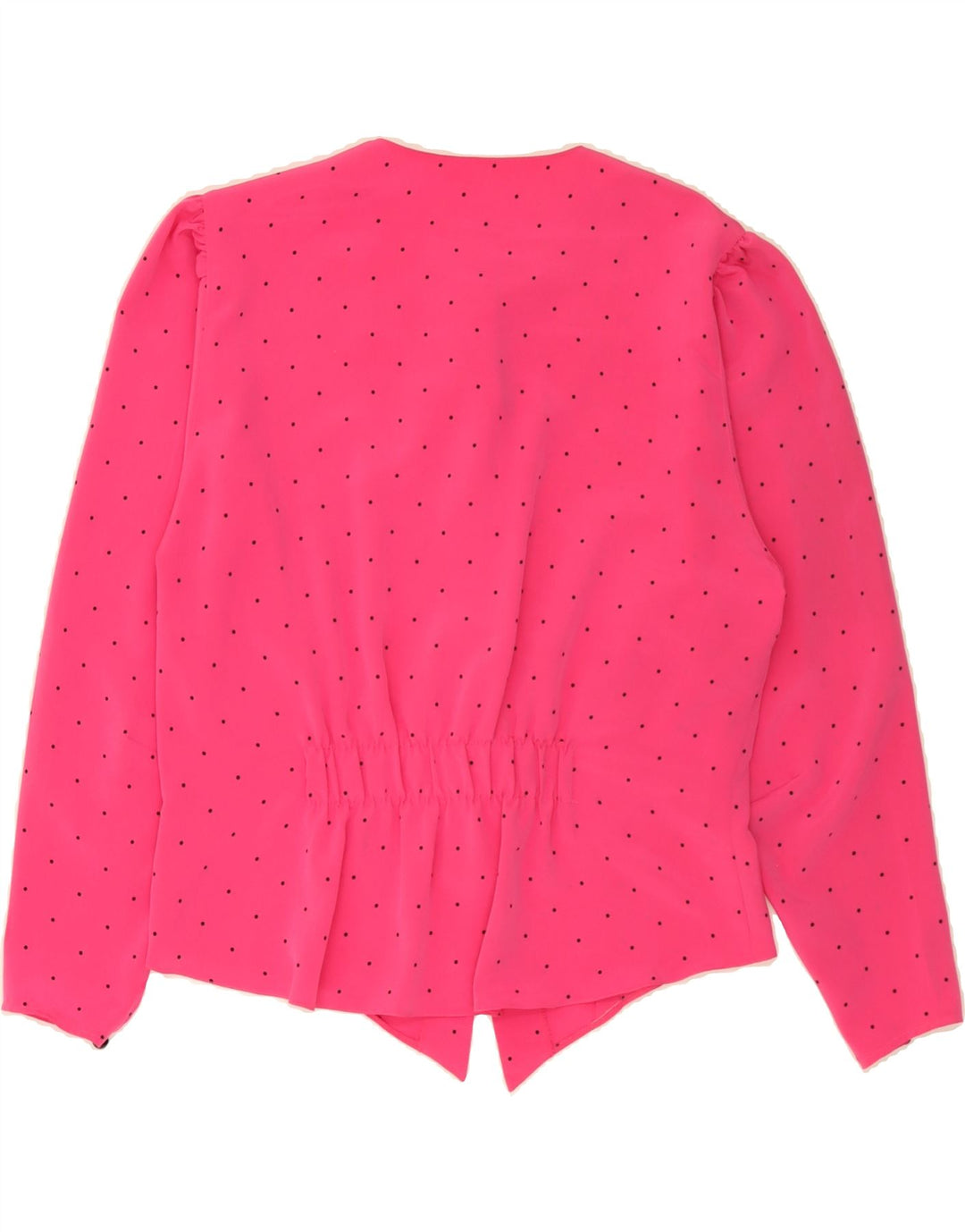VINTAGE Womens Shirt Blouse IT 42 Medium Pink Spotted Polyester Vintage Vintage and Second-Hand Vintage from Messina Hembry 