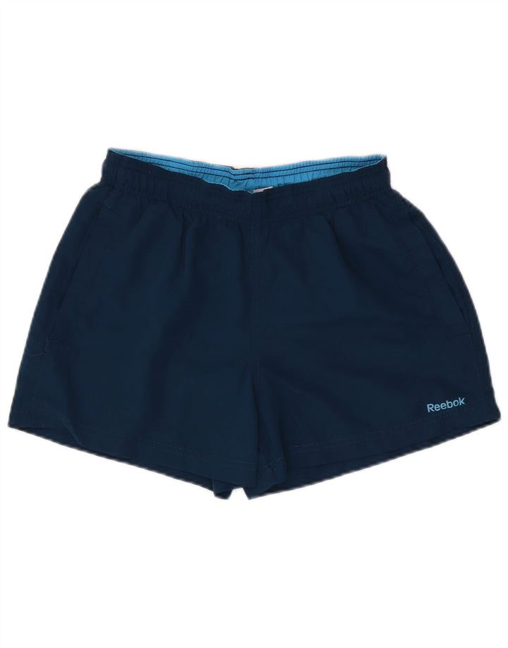 Męskie spodenki sportowe REEBOK, małe, granatowe, z poliestru