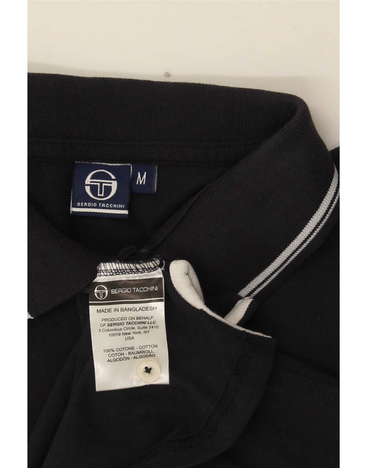 Męska koszulka polo Sergio Tacchini, średnia, granatowa, bawełniana