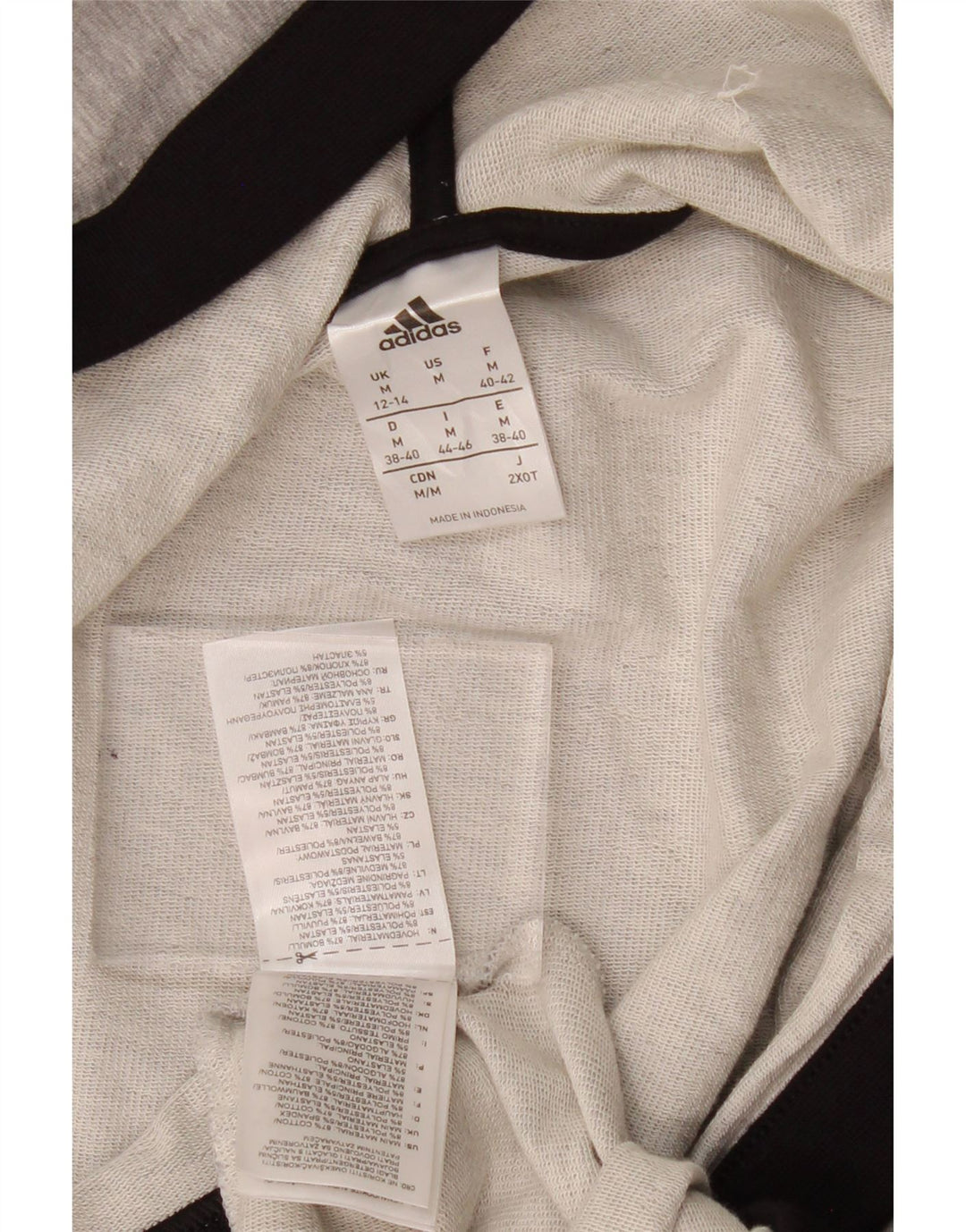 Damski sweter rozpinany ADIDAS z kapturem, UK 12/14, średni szary, blok kolorów