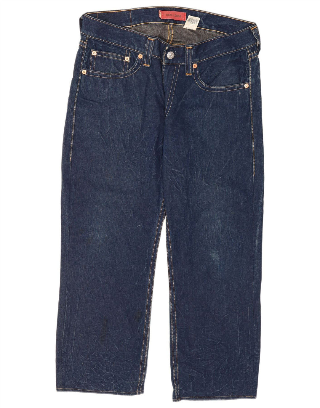 Męskie luźne dżinsy Levi's W34 L27 Granatowa bawełna
