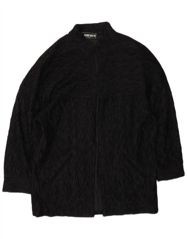 Płaszcz damski Fendi Open UK 18 XL czarny