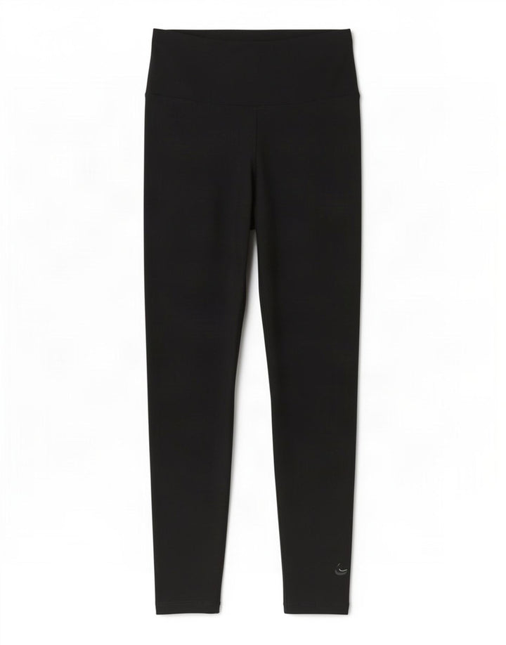 Damskie legginsy Nike Dri Fit UK 10, małe, czarne, poliestrowe