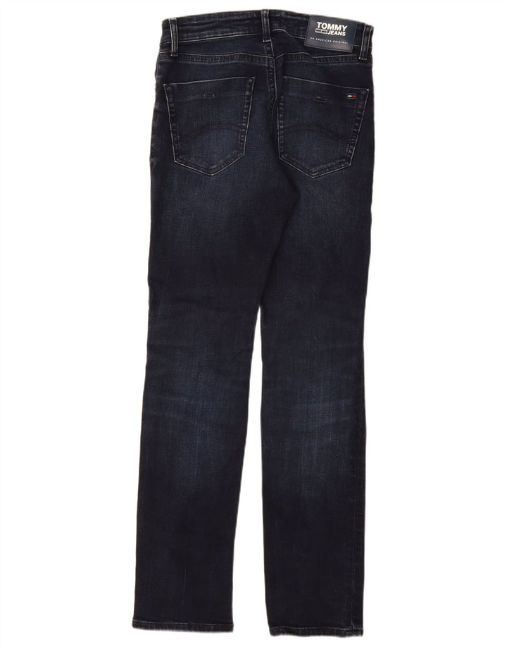 Damskie jeansy slim Tommy Hilfiger W28 L32 Granatowa bawełna