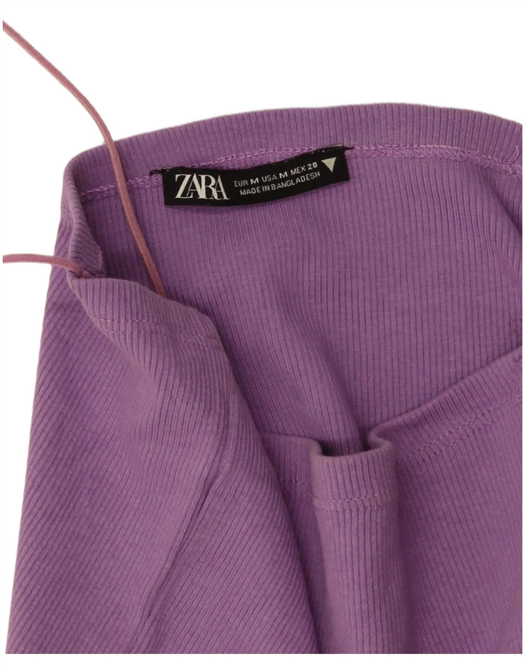 Krótki top damski Zara UK 12, średni fiolet