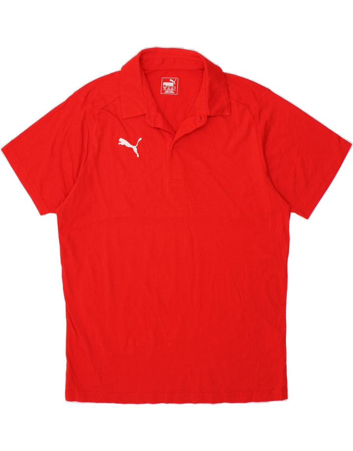 PUMA Mens Polo Shirt Large Red Cotton Vintage Puma and Second-Hand Puma from Messina Hembry 