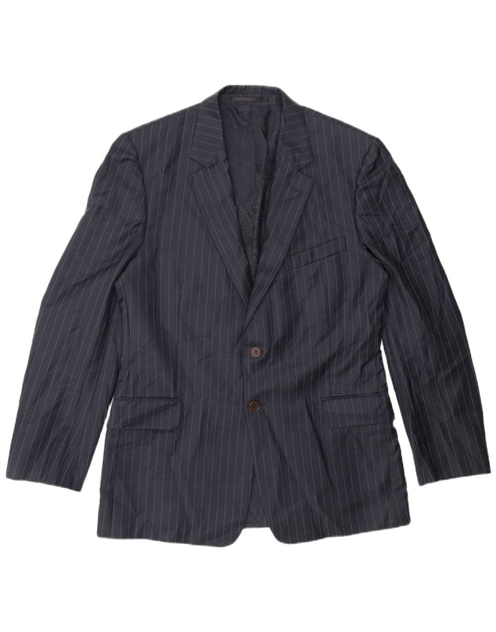Męska marynarka Paul Smith zapinana na 2 guziki, UK 42 XL, granatowa, wełniana w prążki