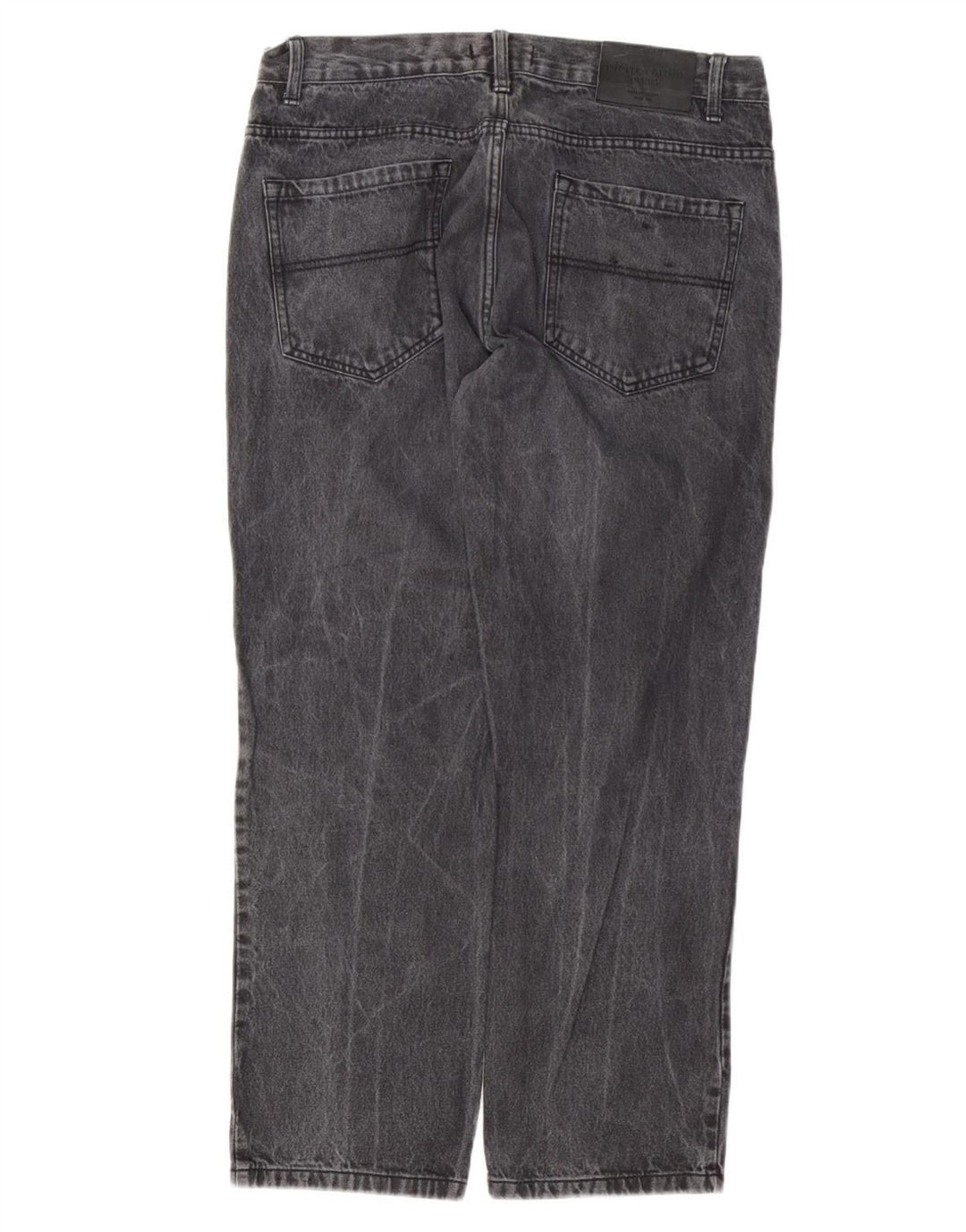 Męskie proste dżinsy Pierre Cardin W34 L28 Szara bawełna