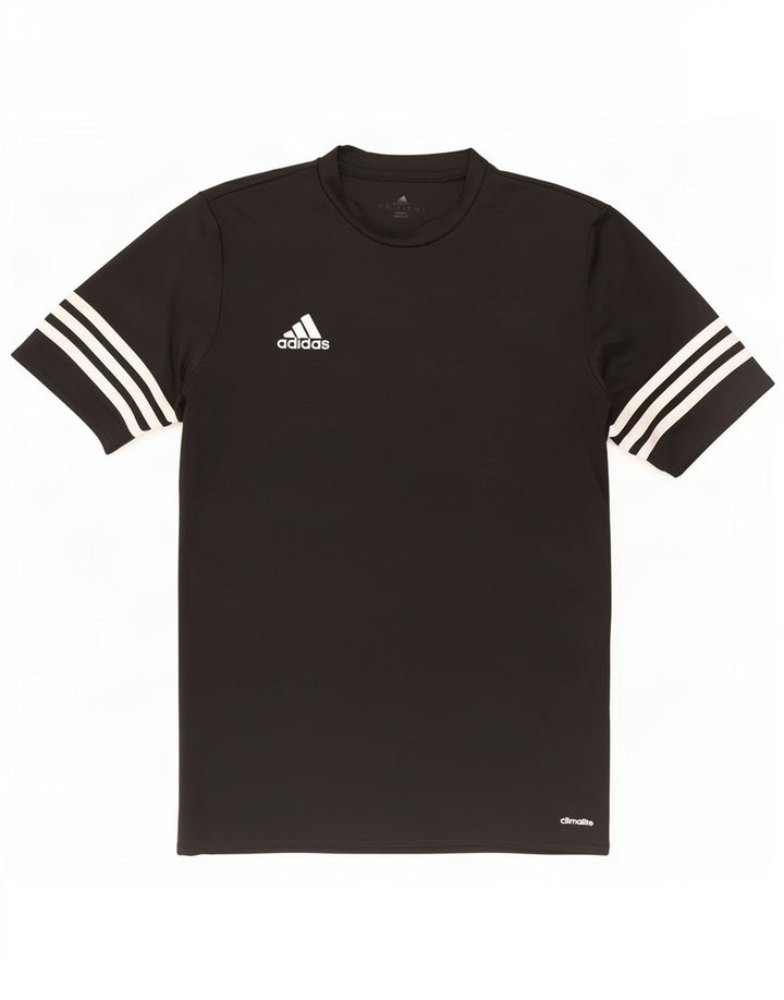 Adidas Męski T-shirt Climalite Top Mały Czarny Poliester