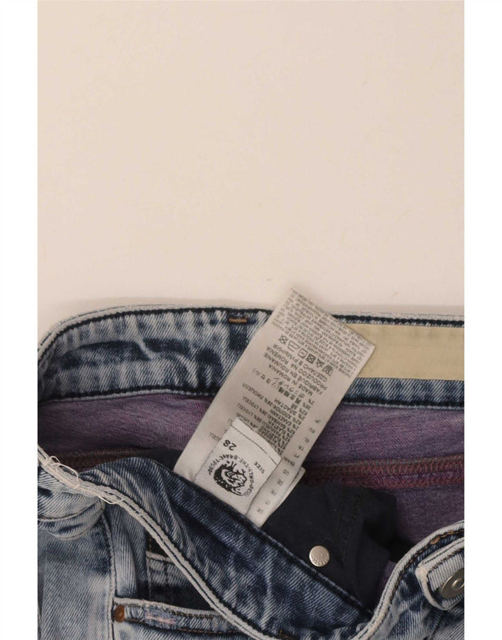 Damskie jeansy Diesel Slim W28 L28 Niebieskie bawełniane