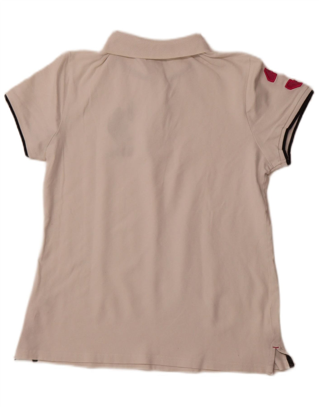 Damska koszulka polo US POLO ASSN z grafiką UK 18 XL, biała bawełna