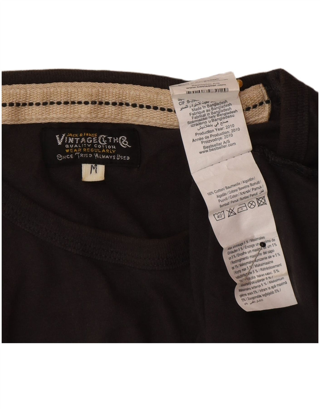 Męski T-shirt z grafiką Jack & Jones, średnioszary, bawełniany