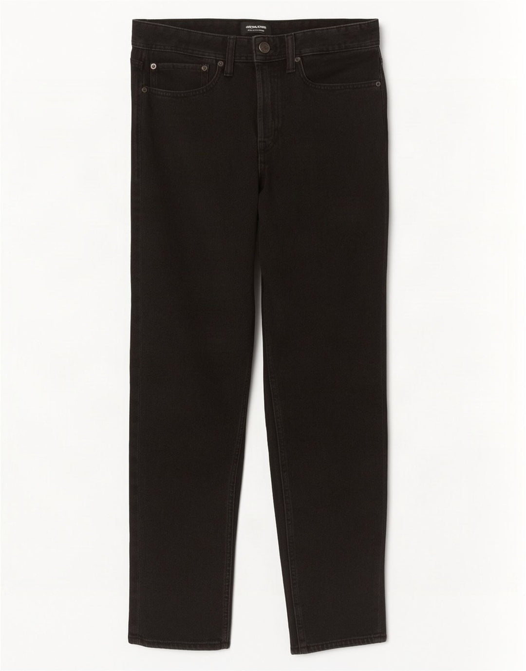 Męskie proste dżinsy Jack & Jones W32 L32 Czarne bawełniane