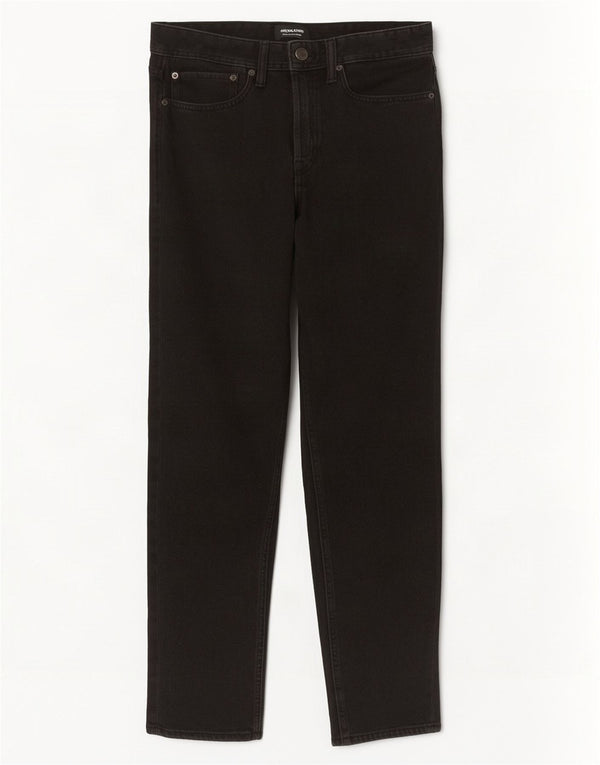 Męskie proste dżinsy Jack & Jones W32 L32 Czarne bawełniane