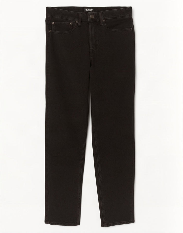 Męskie proste dżinsy Jack & Jones W32 L32 Czarne bawełniane