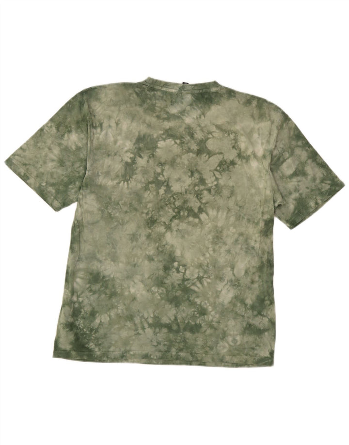 T-shirt męski Ellesse, mały, bawełniany Tie Dye w kolorze khaki