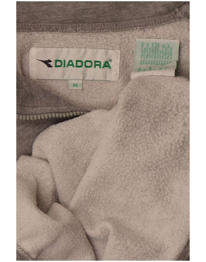Damska bluza oversize DIADORA z grafiką UK 14, średnia szarość