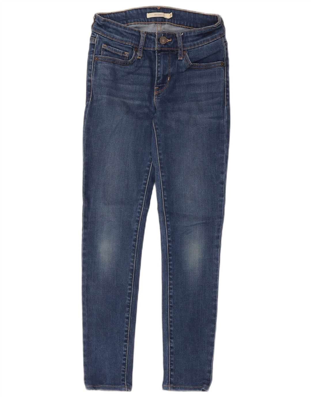 Damskie jeansy Levi's 711 Skinny W25 L26 Niebieski poliester