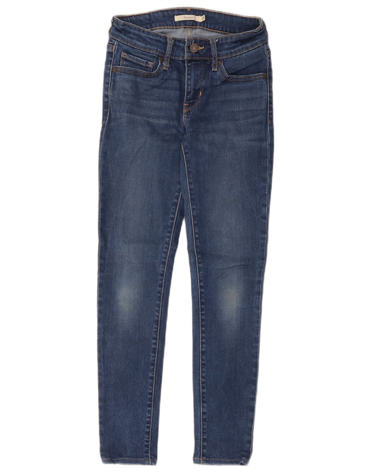 Damskie jeansy Levi's 711 Skinny W25 L26 Niebieski poliester