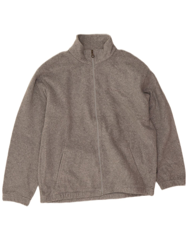 Męska kurtka polarowa Sergio Tacchini UK 42 XL, szara, nakrapiana