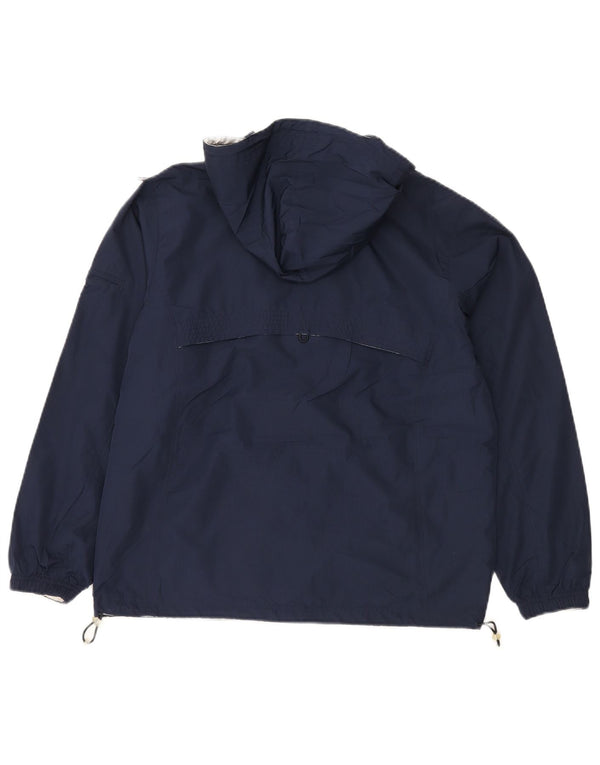 Damska kurtka przeciwdeszczowa Reebok z kapturem UK 12, średni granatowy poliester