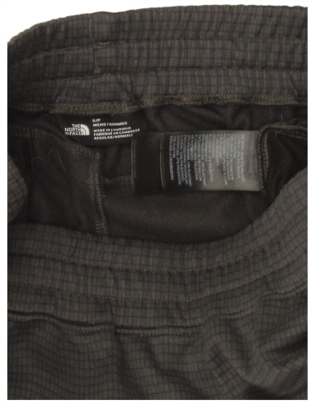 Męskie spodnie dresowe The North Face Graphic w małą szarą kratkę