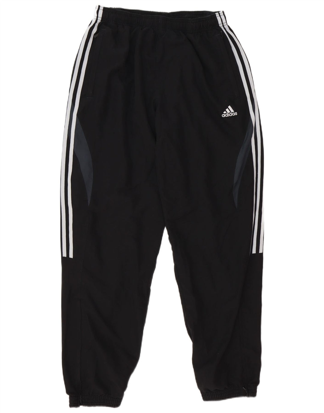 Adidas Męskie spodnie dresowe Joggery Duży czarny poliester z blokami kolorów